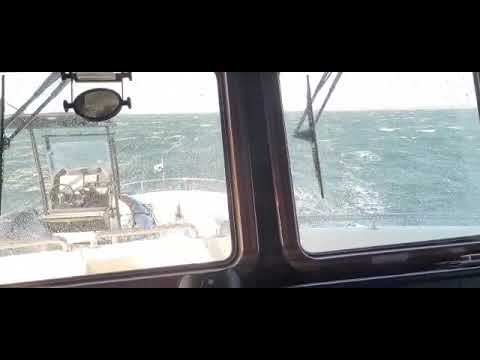 Nordhavn 76 sailing at Long Island Sound.