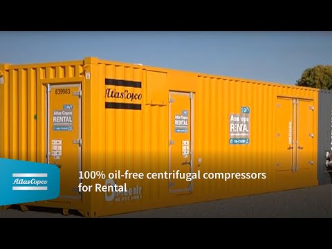 100% oil-free centrifugal compressors for Rental
