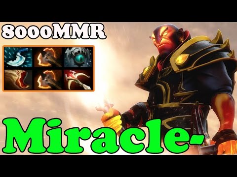 Dota 2 - Miracle- 8000 MMR Plays Ember Spirit vol 4 - Pub Match Gameplay