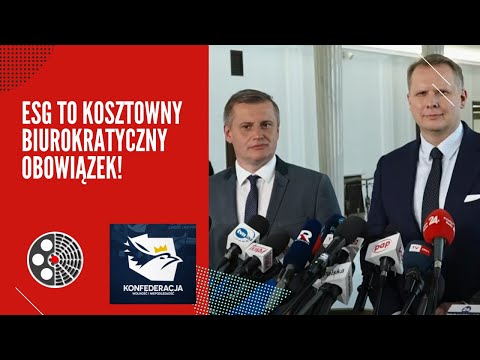 Krystian Kamiński: ESG to kosztowny biurokratyczny obowiązek