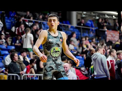 U15 X. Nielsen (USA) vs M. Chupalaev (BEL). Freestyle 57kg youth wrestling.