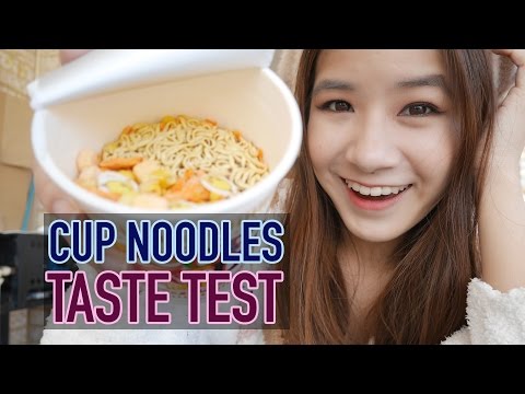 日本のカップラーメンを食べてみるCup Noodles from JAPAN Taste Test | Kim Dao