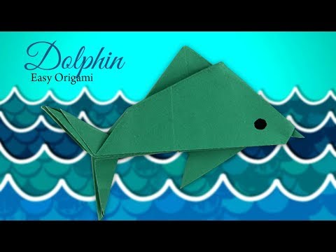 How to Make an Easy Origami Dolphin Step by Step for Beginners Tutorial