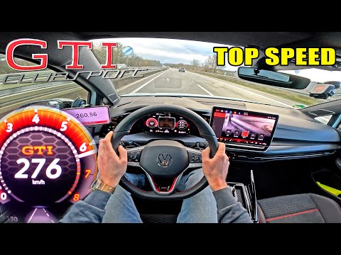 VW Golf GTI Clubsport MK8.5 TOP SPEED 276KM/H | AUTOBAHN POV