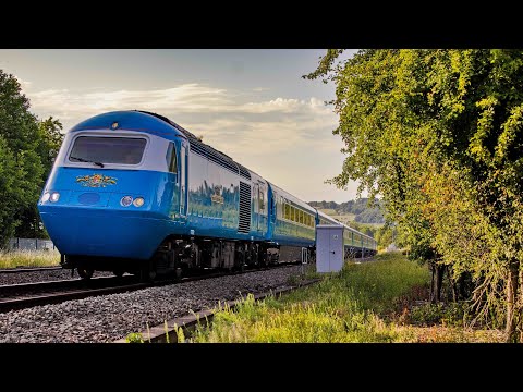 43059 and 43049 Blue Pullman through Duffield on a very hot Summer Solstice Day 21/06/2025