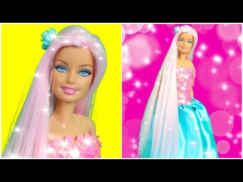 Barbie Pembe Saçlı Prenses Bebek Nasıl Yapılır? Bebeklerle Oynamanın Yaşı Olmaz / Kendin Yap Tarzı