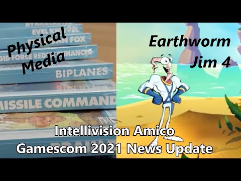 Intellivision Amico Gamescom 2021 News Update: Physical Media, Earthworm Jim 4