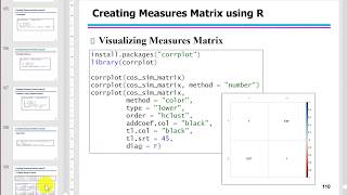 (데이터 마이닝) R을 사용하여 유사도 척도 비교 Comparing Proximity Measures and Creating Measures Matrix using R