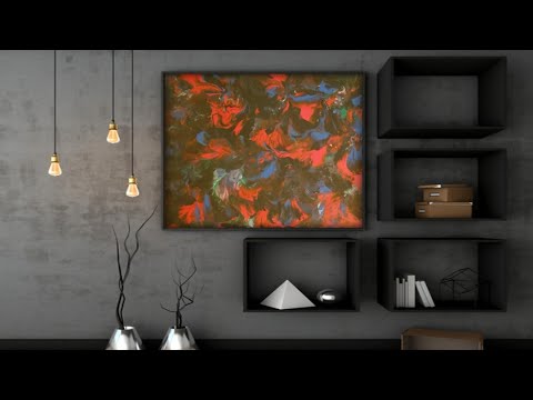 balloon smashed acrylic painting #5 🎈 🎈  🎈