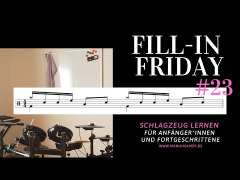 Fill-In Friday #23 - Jeden Freitag ein neues Drumfill lernen [Schlagzeug lernen - Übungen Anfänger]