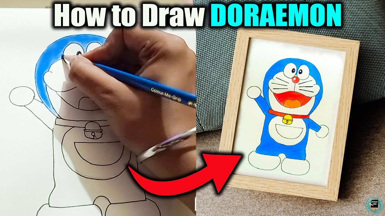 How to Draw DORAEMON Step By Step | Most Popular Cartoon Character