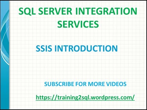 SSIS Tutorial for beginners