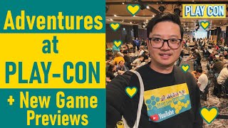 Adventures at PLAYCON - New Board Game Previews!