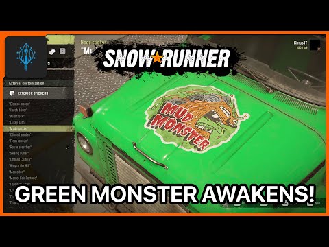 SnowRunner Hard Mode Playthrough| Episode 2: Green Monster Awakened