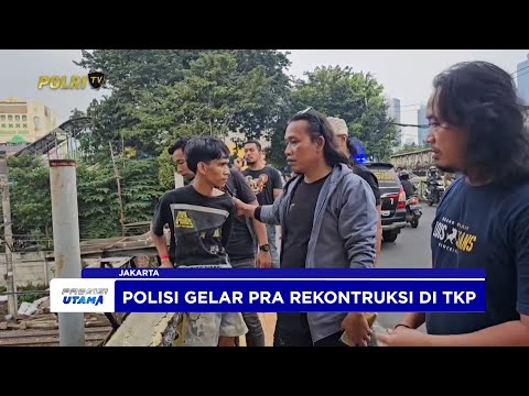 POLRES METRO JAKPUS UNGKAP PEMBUNUHAN PEMUDA DI REL KERETA TANAH ABANG