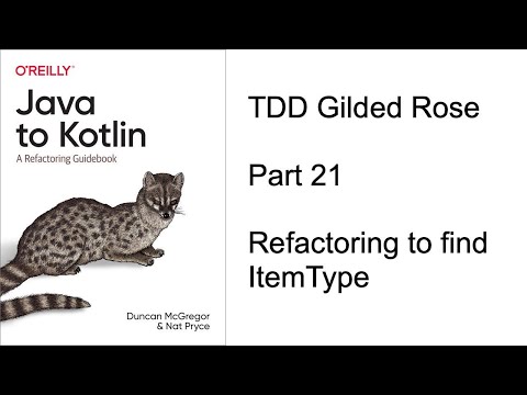Kotlin TDD - Refactoring to find ItemType
