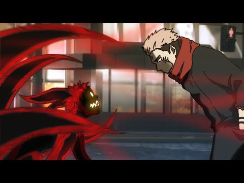 4-tails Naruto vs Sukuna | fan animation 