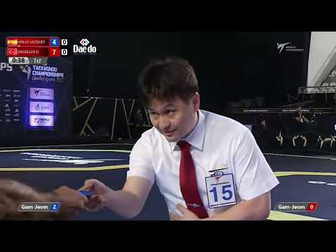 410 M-54kg R-32 ARILLO VAZQUEZ H. ESP 🔵 vs 🔴 DAGDELEN D. TUR I Guadalajara 2022 WT Championships