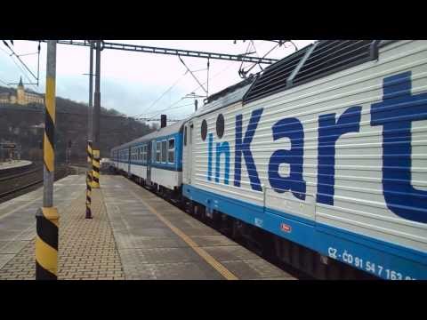 Přistavení a odjezd vlaku Os 6960 (ČD 163.094) - Ústí nad Labem hl.n., 11. 4. 2013