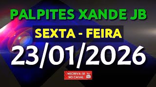 PALPITE DIA 23/01/2026 | JOGO DO BICHO TODAS AS LOTERIAS 