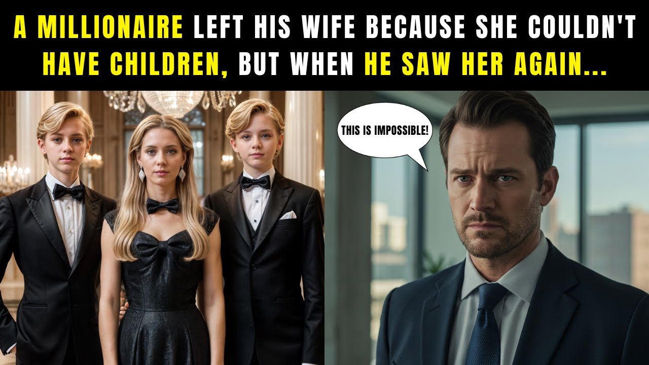 A millionaire left his wife because she couldn't have children, but when he saw her again...
