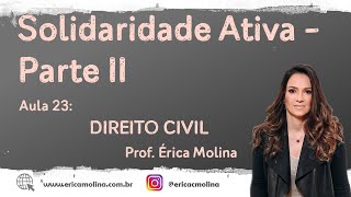 AULA 23 - SOLIDARIEDADE ATIVA - PARTE II