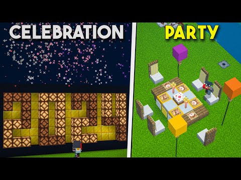 Ultimate New Year Build Hacks in Minecraft!