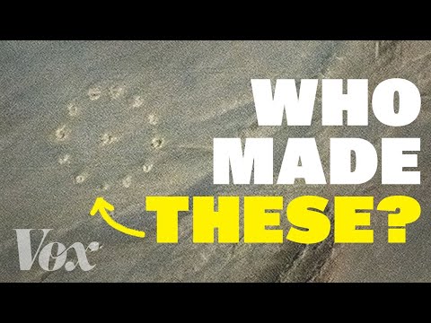 Who made these circles in the Sahara