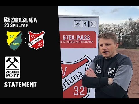 Statement nach dem Spiel in Friedrichsfeld | SV Friedrichsfeld - SV Fortuna 1:3