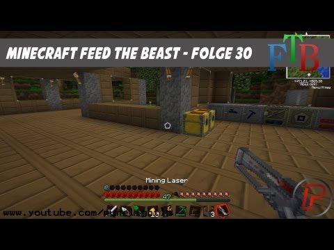 Let's play Minecraft Feed the Beast S03E30 - Bohrer & Laser - [German] Full-HD