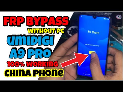 A9 Pro UMIDIGI Frp Bypass without PC