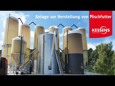 Die Anlage zur Herstellung von Mischfutter wurde für einen Betrieb mit 450 Milchkühen, sowie 200 Jungtieren, konzipiert.