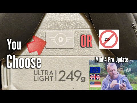 DJI Mini 4 Pro Firmware Update: Choose Once for 120m Altitude Limit or No C0 Class