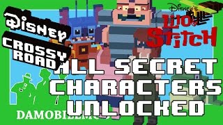 ★ Disney Crossy Road ALL LILO AND STITCH SECRET CHARACTERS Unlocked (Lilo and Stitch Update)