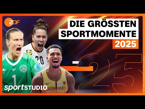 Die größten und emotionalsten Sport-Highlights 2025 | sportstudio