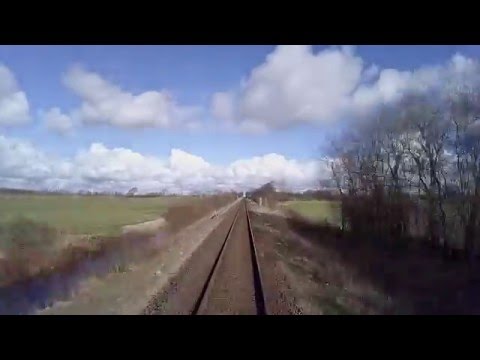 Zugfahrt Husum - Jübek    Time Lapse