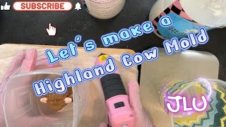 Resin Project-DIY Highland Cow Silicone Mold