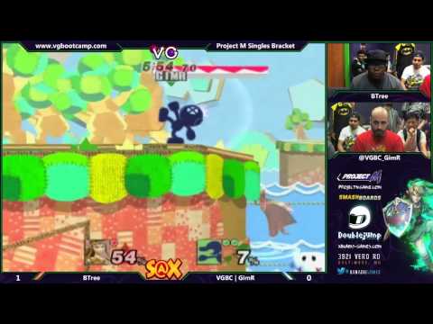 S@X 9/23/14 - BTree (Zelda) vs GimR (Falco, Mr. Game & Watch) - Project M Tournament - Smash PM