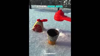 The Coolest Snow Art Ever!🔥