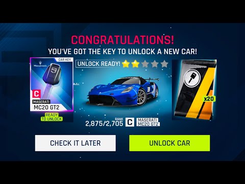 Asphalt 9, Unlocking Maserati MC20 GT2 😍