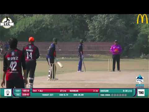 LCL - 31 SUNDAY (C) MATCH # 06 | CRIC O CLOCK VS THE BOUNDARY CLUB