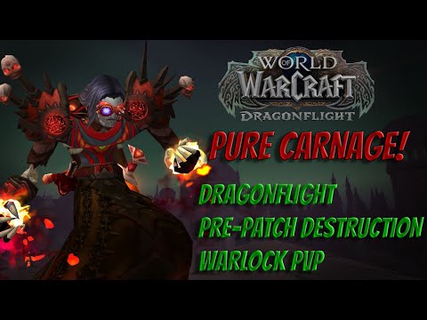 PURE CARNAGE! Destruction Warlock Dragonflight Pre-Patch Minitage