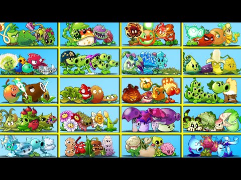 20 Team 4 Plants Battlez - Which Teams Plant Will Win? - PvZ 2 Tournament