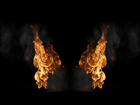 Burning Fire Background – Warm Golden Flames Overlay Effect 4K