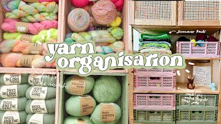 Yarn Organisation ~ Aesthetic and Satisfying Yarn Stash Tidy Up
