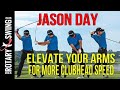 JASON DAY Golf Swing - Elevate the arms for more.