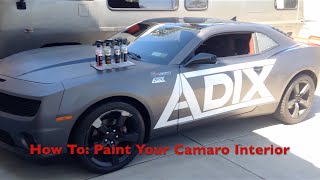 HOW TO: Paint Interior Trim In a 2012 Camaro | Exterior Modifications