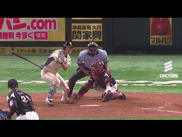 【9回裏】起死回生の一発!! ホークス・上林の3ランで同点に追い付く!! 2018/7/26 H-M