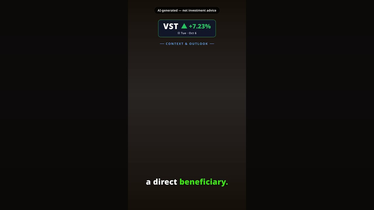 Por que a ação da Vistra salta hoje? VST +7.23% (6 out)