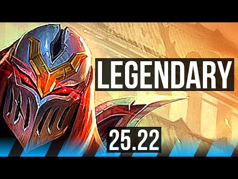 ZED vs KATARINA (MID) | 15/2/10, Legendary | EUW Master | 25.22